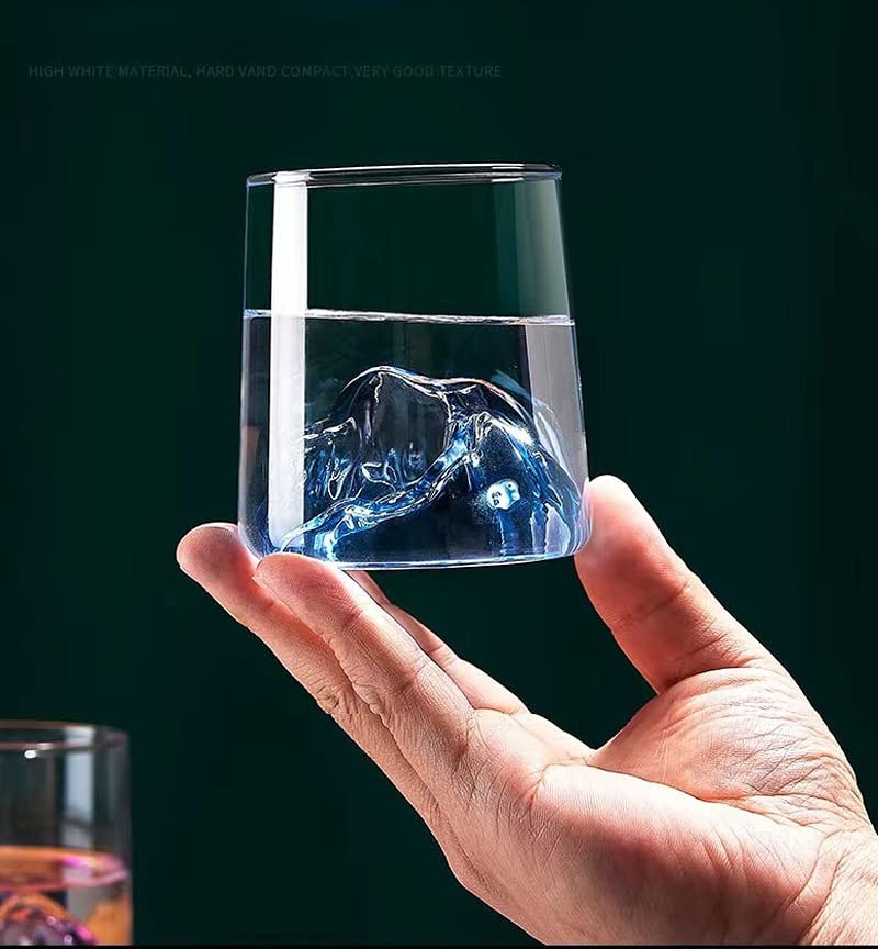 Amazon.co.jp: SMISUB ガラスカップ 多彩な氷山グラス コップ 創造的な